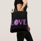 Liefde Dahlia Lavendel Tote Bag (Dichtbij)