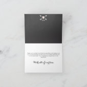 Liefde & Dank Chalkboard Bedankbriefkaarten Bedankkaart (Binnen)