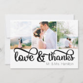 Liefde & Dank Foto Dankkaart Kaart (Voorkant)