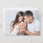 Liefde & Dank Foto Nieuwe Baby Geboorte Aankondiging (Achterkant)