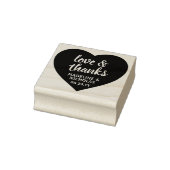 Liefde & Dank Simple Heart Trouw Trouwkaart Rubberstempel (Stempel)