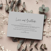 Liefde Dankbaarheid Foto Bruiloft Dank U Bedankkaart