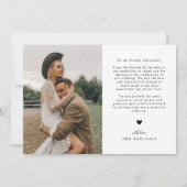 Liefde & Dankbaarheid Wit Multi Huwelijksfoto Bedankkaart (Achterkant)