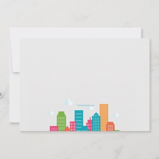 Liefde de aankondiging van het stadsleven (Achterkant)