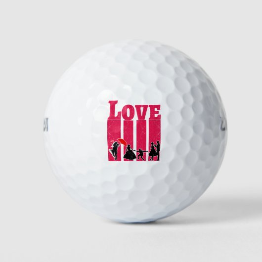 Liefde | De beste Valentijnsdag cadeaus voor haar Golfballen (Voorkant)