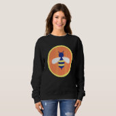 Liefde De Bijen Hippies 70s Trui (Voorkant volledig)