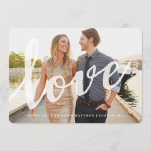 Liefde De datum-fotokaart opslaan Save The Date