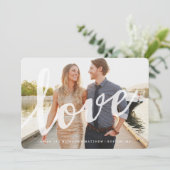 Liefde | De datum-fotokaart opslaan Save The Date (Staand voorkant)