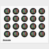 Liefde (de laatste dag van de staat) Testen Grappi Ronde Sticker (Vel)