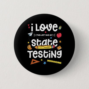 Liefde (de laatste dag van de staat) testen leraar ronde button 5,7 cm