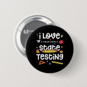 Liefde (de laatste dag van de staat) testen leraar ronde button 5,7 cm (Voorkant /achterkant)