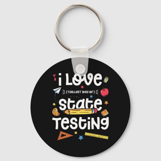 Liefde (de laatste dag van de staat) testen leraar sleutelhanger (Voorkant)