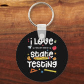 Liefde (de laatste dag van de staat) testen leraar sleutelhanger (Voorkant)
