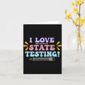 Liefde De Laatste Dag Van Staatstests Docent Teste Kaart (Gele Bloem)