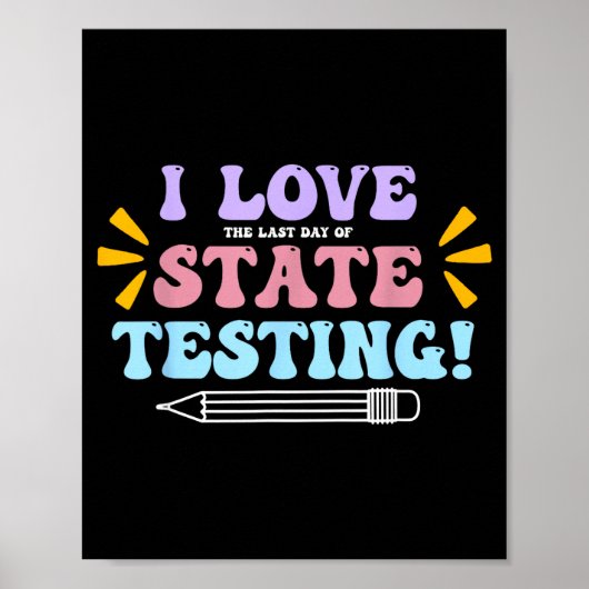 Liefde De Laatste Dag Van Staatstests Docententest Poster (Voorkant)
