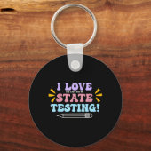 Liefde De Laatste Dag Van Staatstests Docententest Sleutelhanger (Voorkant)