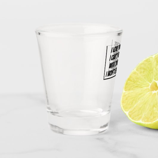 Liefde de Nacht kan je vrienden nooit herinneren Shot Glas (Links)