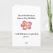 Liefde & de Roze Boom van Harten Kaart (Achterkant)