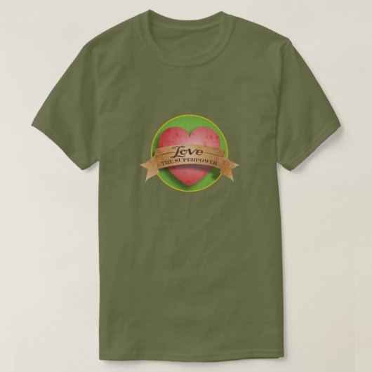 Liefde, de Super Power T-shirt (Design voorkant)