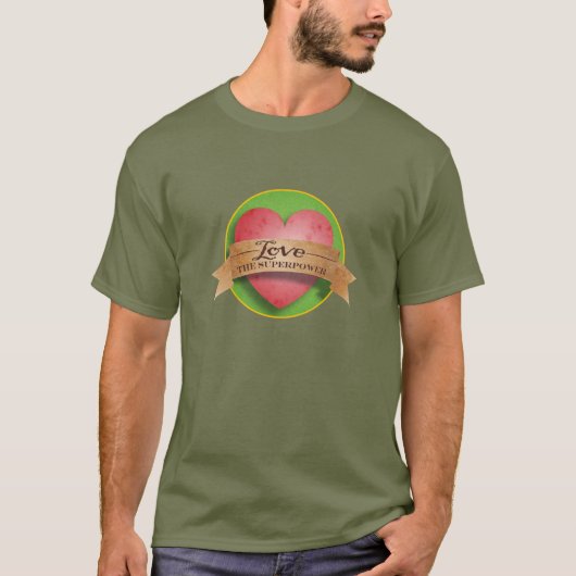 Liefde, de Super Power T-shirt (Voorkant)