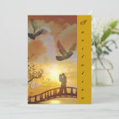 Liefde & de Zonsondergang_ Uitnodiging (Staand voorkant)