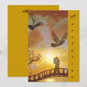 Liefde & de Zonsondergang_ Uitnodiging (Voorkant / Achterkant)