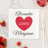 Liefde declareren servet (Insitu)