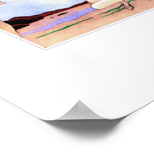 Liefde.  Deco-afdrukken Poster (Hoek)