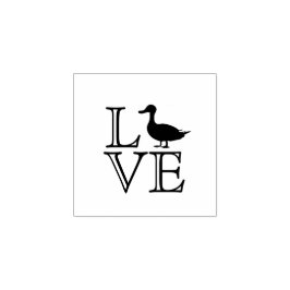 Liefde Decoratief Script Duck Egg Stamp Rubberstempel