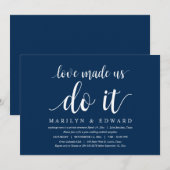 Liefde deed ons het doen, Moderne Post Trouwdag El Kaart (Voorkant / Achterkant)