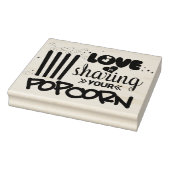 Liefde deelt je popcorn Rubber Stamp Rubberstempel (Stempel)