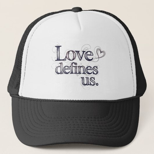 Liefde definieert ons trucker pet (Voorkant)