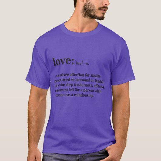 Liefde Definitie jongen T-shirt (Voorkant)