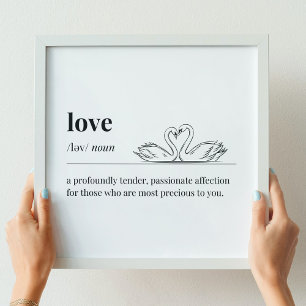 Liefde Definitie Zwanen Poster