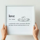 Liefde Definitie Zwanen Poster