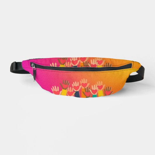 Liefde delen 2-zijdige print Fanny-Pack Heuptasje (Voorkant)