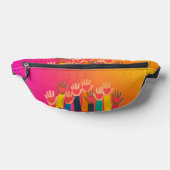 Liefde delen 2-zijdige print Fanny-Pack Heuptasje (Liggend)