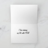 LIEFDE DELEN "MIJN LEVEN MET JOU" HAPPY JUBILEUM KAART (Binnen)