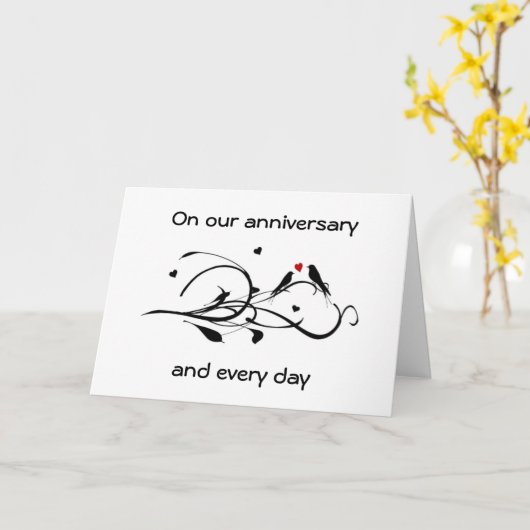 LIEFDE DELEN "MIJN LEVEN MET JOU" HAPPY JUBILEUM KAART (Gele Bloem)