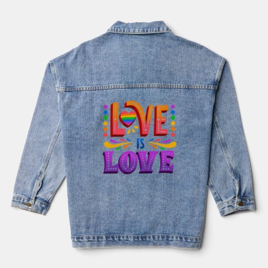Liefde Denim Jacket (Achterkant)