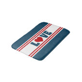Liefde design badmat (Gekanteld)