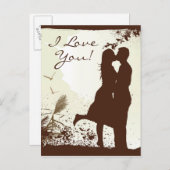 Liefde design briefkaart (Voorkant / Achterkant)