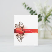 Liefde design elegant trouwkaartontwerp kaart (Staand voorkant)