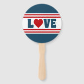 Liefde design handwaaier (Achterkant)