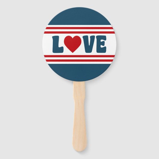 Liefde design handwaaier (Voorkant)