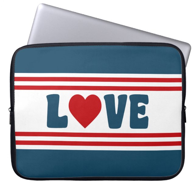 Liefde design laptop sleeve (Voorkant)