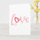 Liefde design met een Word Love-over-it voor lapto Kaart (Gele Bloem)