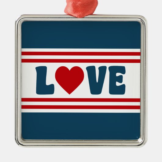 Liefde design metalen ornament (Voorkant)