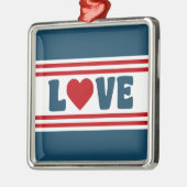 Liefde design metalen ornament (Links)