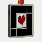 Liefde design metalen ornament (Rechts)